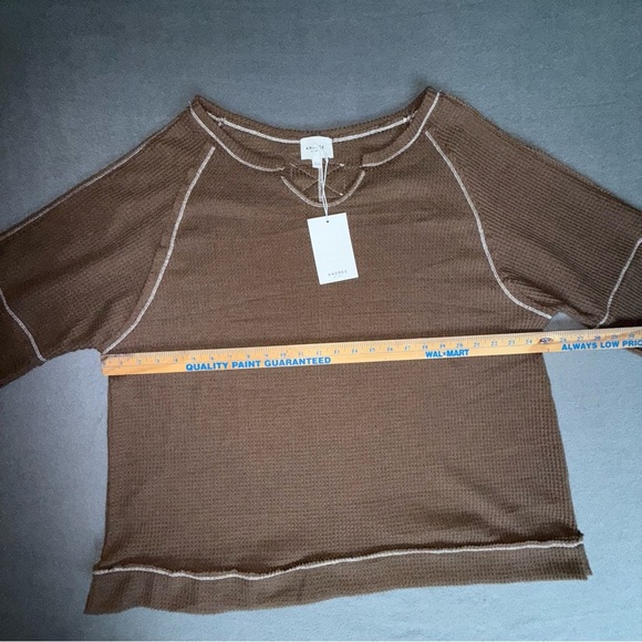 NWT Andree by Unit Waffle knit casual pullover long sleeve Sweater SOFT size 2x - Picture 5 of 16